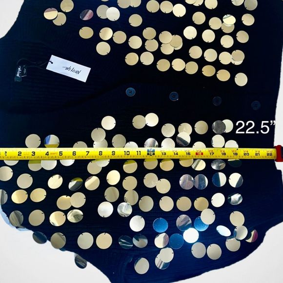 Nasty Gal Black Sequin Oversized Cardigan sz Medium NWT - Picture 7 of 9